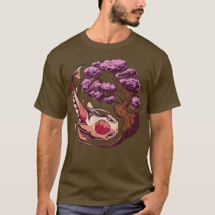 Vaporwave Japan Style Cherry Blossom Sakura Fish K T-Shirt