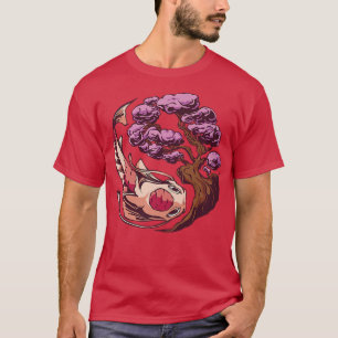 Vaporwave Japan Style Cherry Blossom Sakura Fish K T-Shirt