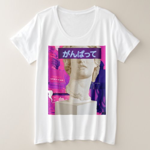 Vaporwave japanese kawai statue t_shirt