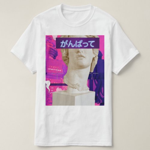 Vaporwave japanese kawai statue t_shirt