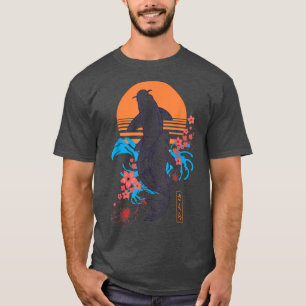 Vaporwave Japanese Koi Sakura Cherry Blossom Nishi T-Shirt