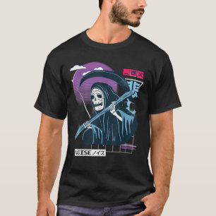 Vaporwave Kawaii Aesthetic Japanese Korean Skeleto T-Shirt