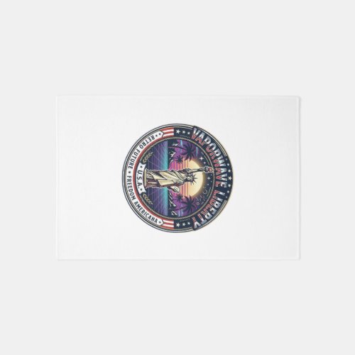 Vaporwave Liberty Patriotic Patriotic Vaporwave Re Rug