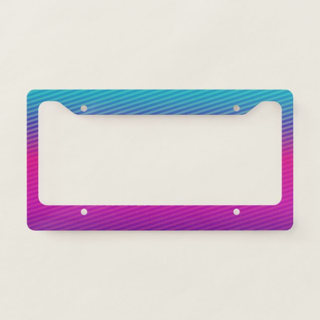 Vaporwave License Plate Frame (Front)