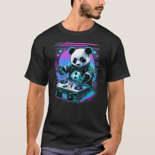Vaporwave Music Party Panda DJ Rave T-Shirt