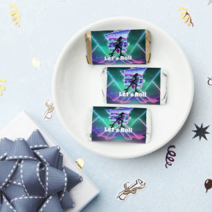 Vaporwave Roller Skate Birthday Party Hershey's Miniatures