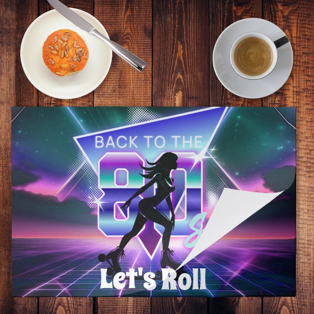 Vaporwave Roller Skate Birthday Party  Paper Pad (Creator Uploaded)