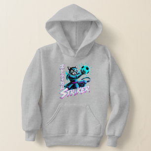 Vaporwave Samurai Striker Cat For Anime Gamers Hoodie