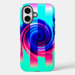 Vaporwave Spiral Abstract Otterbox iPhone 13 Case