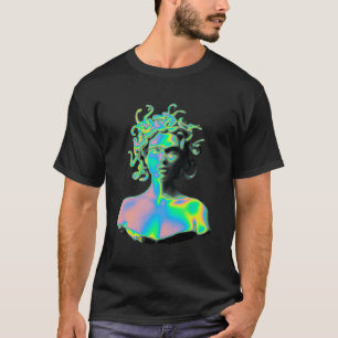 Vaporwave Statue Medusa Sculpture Man T-Shirt
