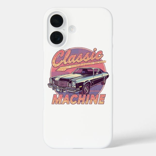 Vaporwave Style Classic Automobile Case-Mate iPhone Case (Back)