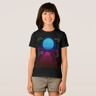 Vaporwave Sunset Landscape Tri-Blend Shirt