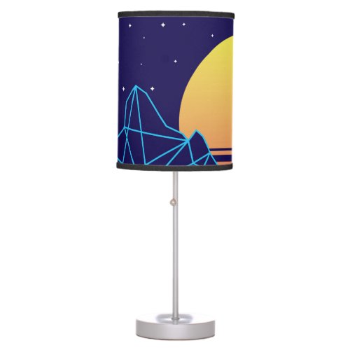 Vaporwave Sunset Table Lamp