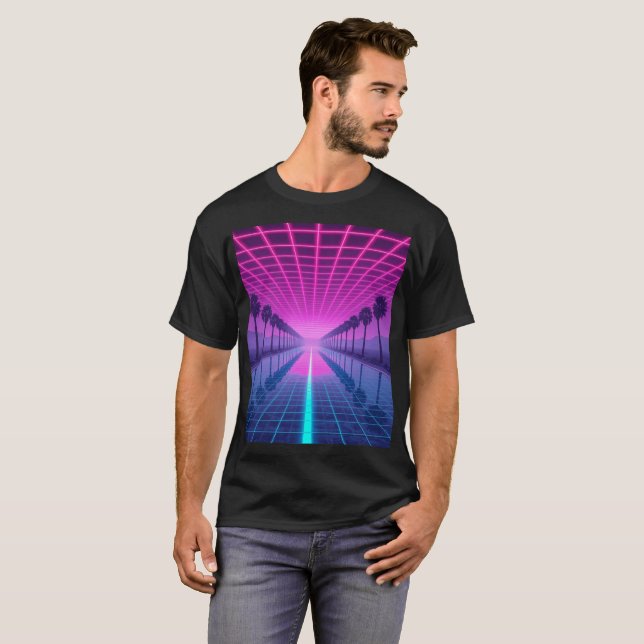 "Vaporwave T-shirt", "Retro 80s Tee", "Synthwave A T-Shirt (Front Full)