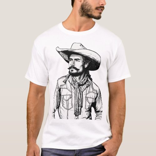Vaquero Vibes Cow Boy T_Shirt