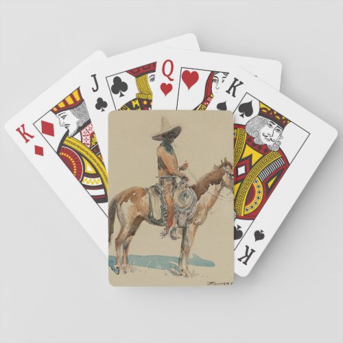 Vaquero Western Art by Edward Borein Poker Cards