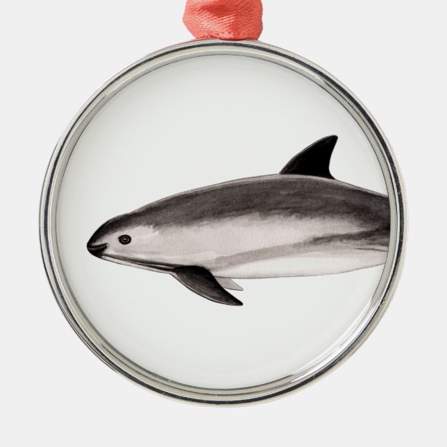 Vaquita Metal Ornament (Front)