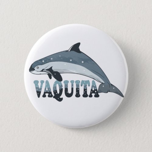Vaquita Small Porpoise Button