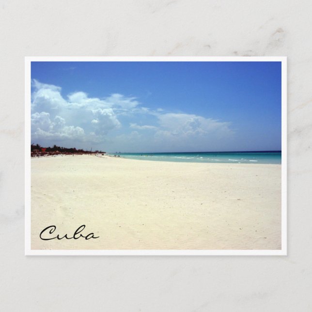 varadero beach scene postcard (Front)