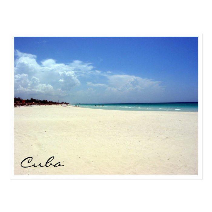 varadero beach scene postcard