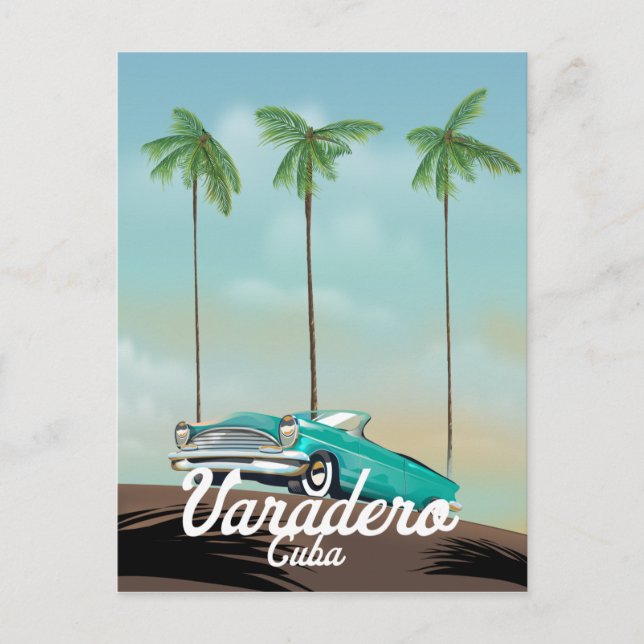 Varadero Cuba Travel poster Postcard (Front)