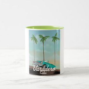 Varadero Cuba Travel poster Two-Tone Coffee Mug