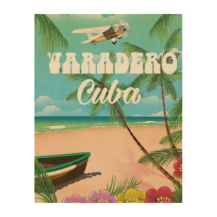 Varadero Cuban beach vacation poster