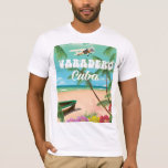 Varadero Cuban Beach Vacation Poster T-shirt at Zazzle