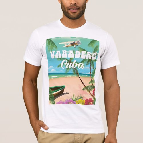 Varadero Cuban beach vacation poster T_Shirt