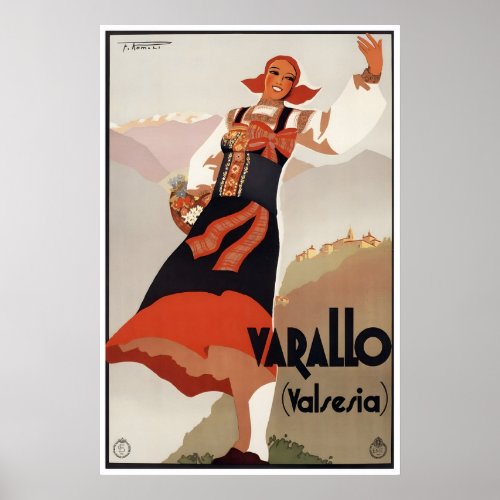 Varallo Sesia Travel Poster Italy Art Print Home