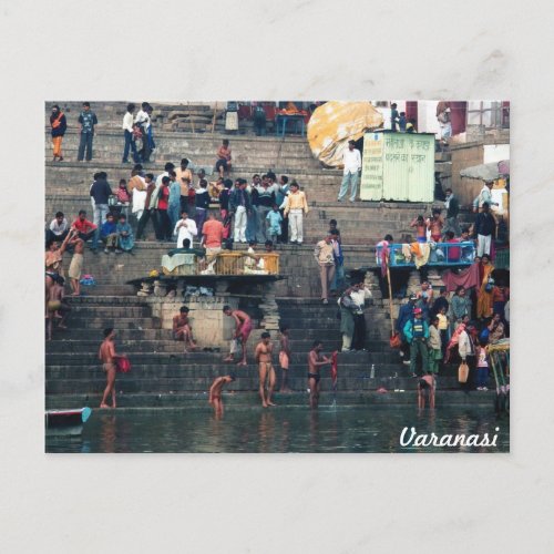 Varanasi ghats postcard