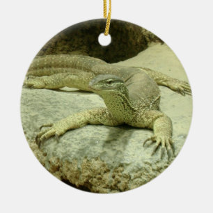 Varanus gouldii ceramic ornament