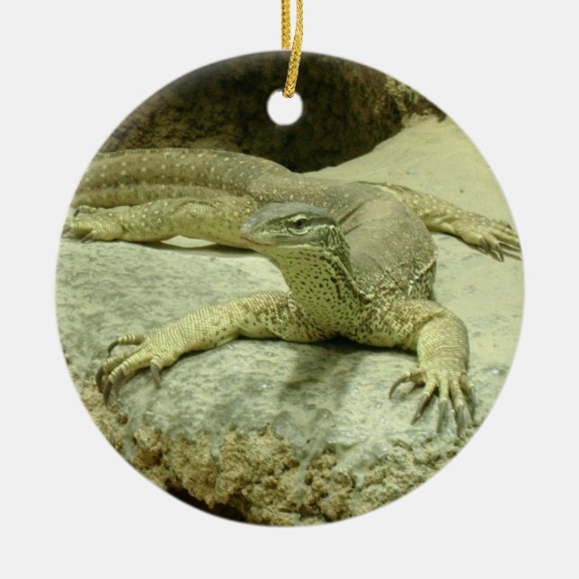 Varanus gouldii ceramic ornament (Front)