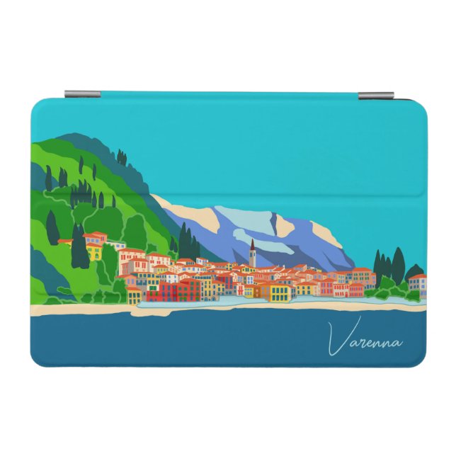 Varenna Como Italy Illustration Travel iPad Mini Cover (Horizontal)