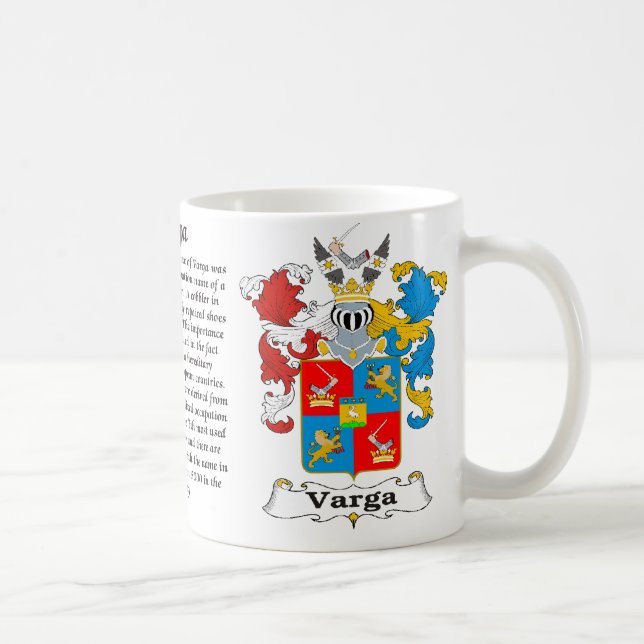 Varga Family Hungarian Coat of Arm mug (Right)