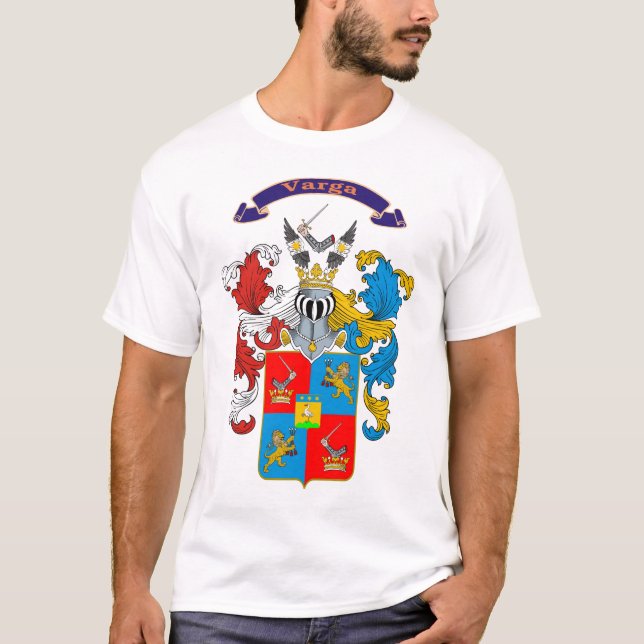 Varga Family Hungarian Coat of Arms T-shirt (Front)
