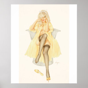 Vargas Girl Pin-Up, Playboy Pin Up Art Poster