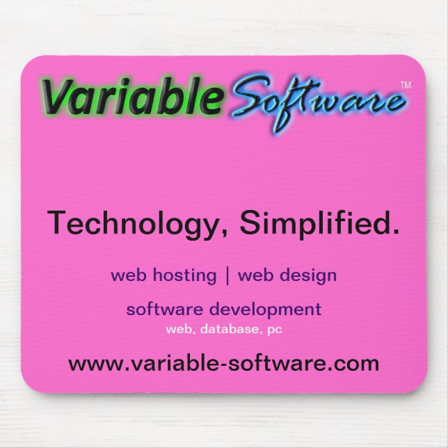 Variable Software Mouse pAD, pink Pad (Front)