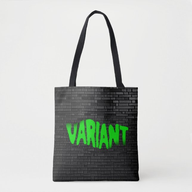 VARIANT Graffiti Green Tote Bag (Front)