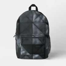 VARIANT Marbled 2 B/W Printed Backpack