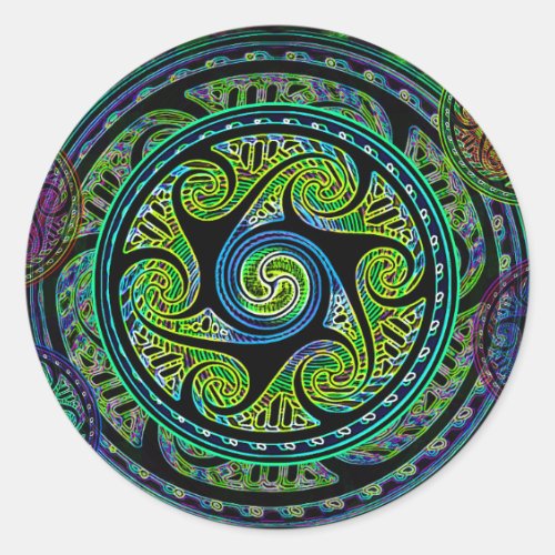 Variated Spheres Vibrant Celtic Knot