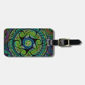 Variated Spheres Vibrant Celtic Knot Luggage Tag