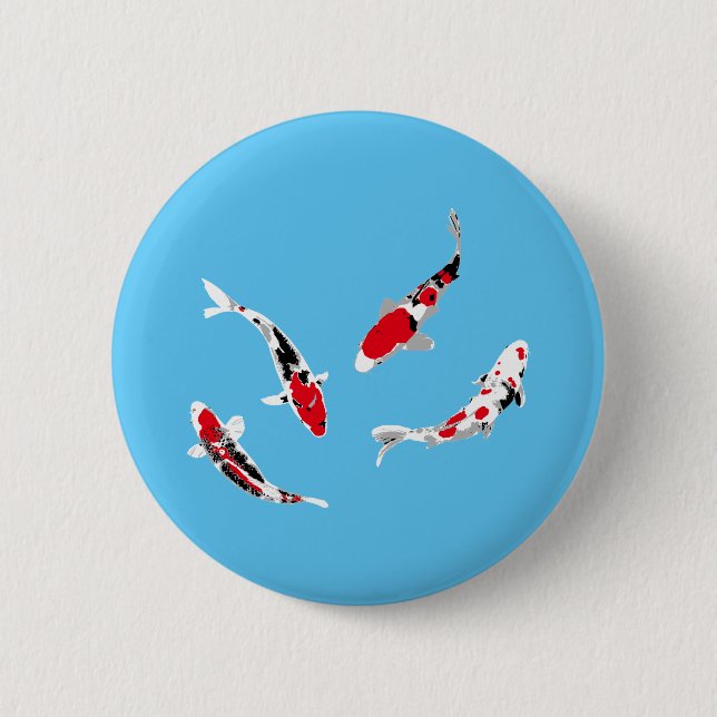Varicolored carps button (Front)