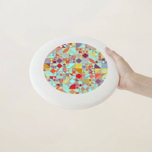 Varied geometric pattern Wham_O frisbee