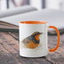 Varied Thrush Songbird on Snowy Winter Day Mug