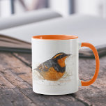 Varied Thrush Songbird On Snowy Winter Day Mug at Zazzle
