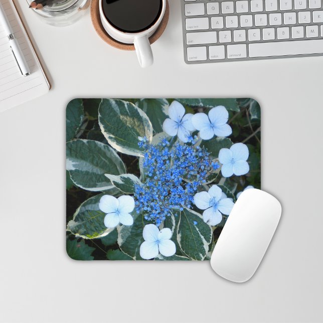 Variegated Blue Hydrangea Mouse pad (Creator Uploaded)