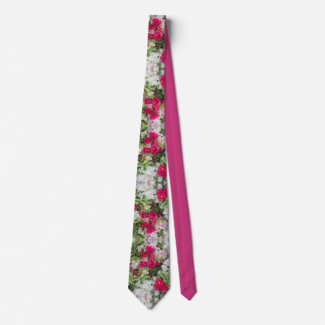 Variegated Bougainvillea Neck Tie (Front)