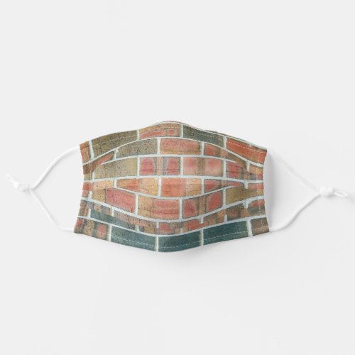 variegated brick pattern adult cloth face mask