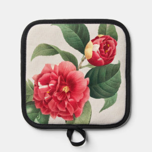 Variegated Camellia, Pierre-Joseph Redouté, 1833 Pot Holder